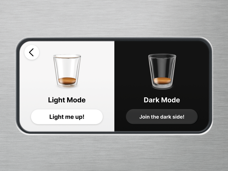 Dark and light modes