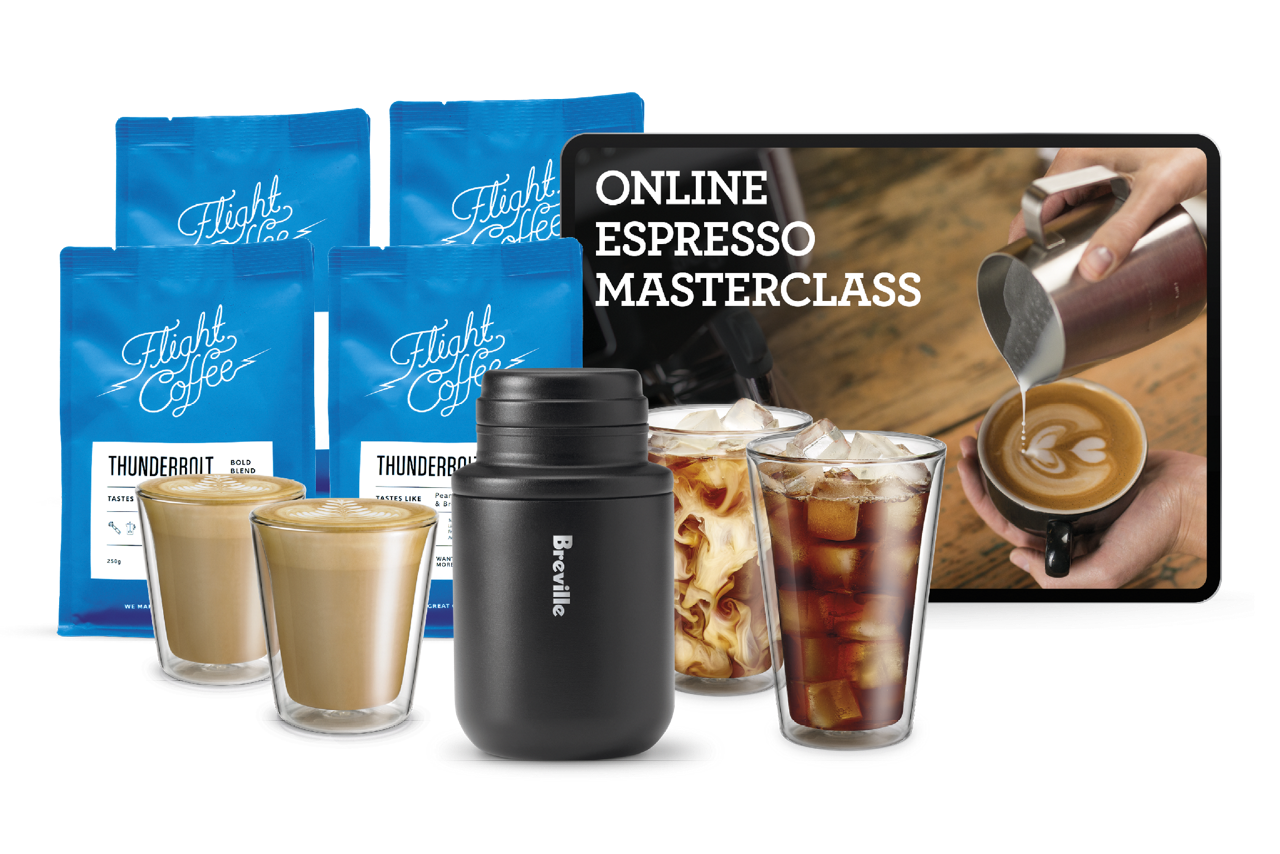 Purchase a selected Espresso Machine and receive a Bonus Barista Pack.