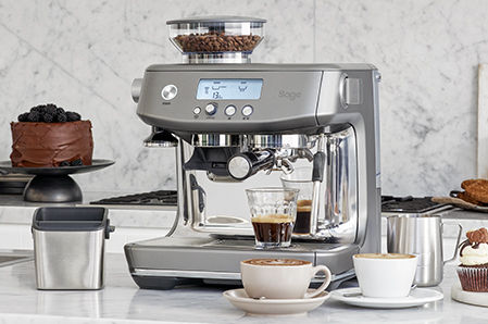 the Barista Pro™ on bench with accessories