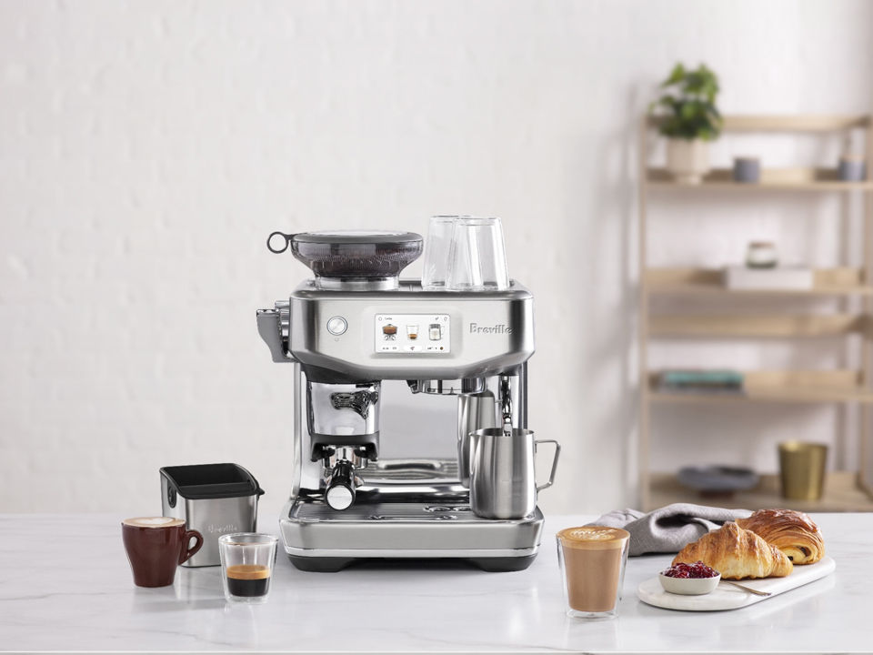 Breville Barista Express Impress Automatic Espresso Machine, Sea