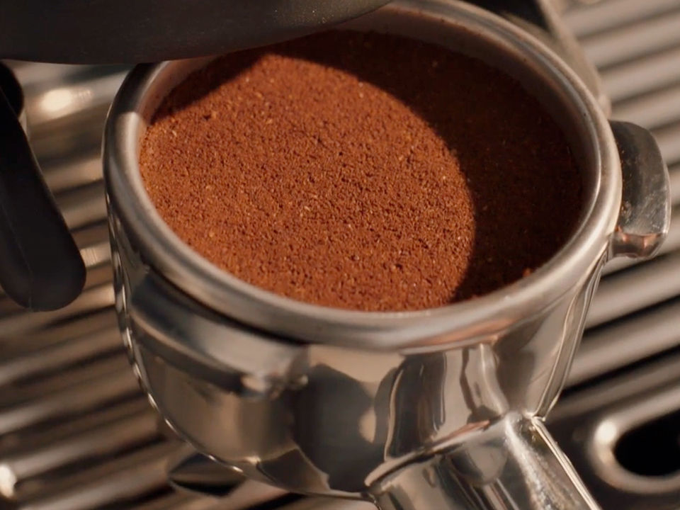 Close-up of a portafilter