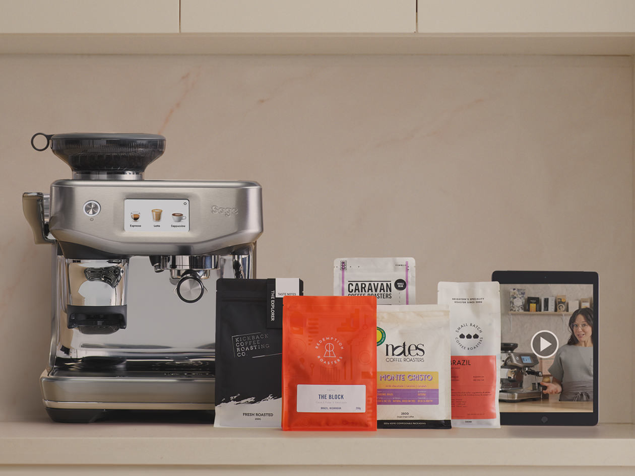 espresso machine with coffee bags