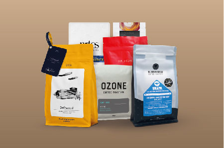 Variety of specialty coffee beans available