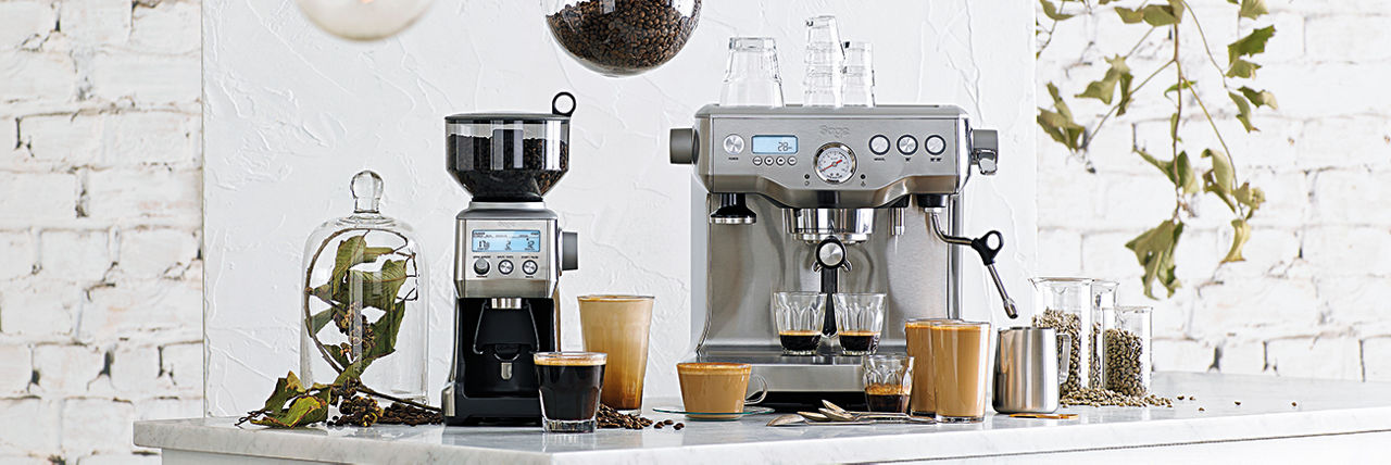 Burr Coffee Bean Grinder and Espresso Machine