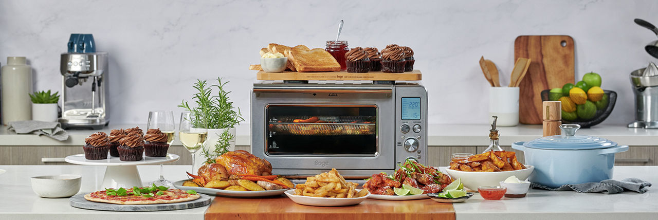  Smart Air Fryer Toaster Oven with Food