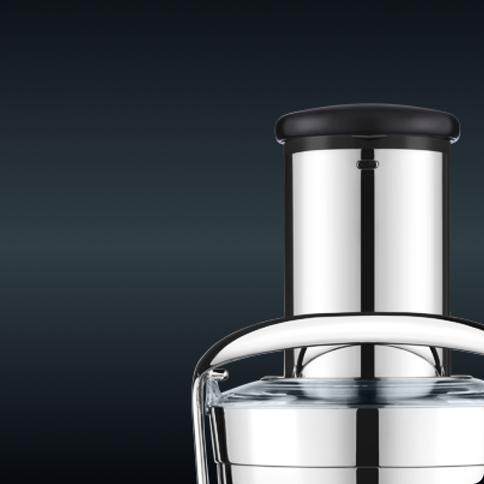 juicer with black truffle finish