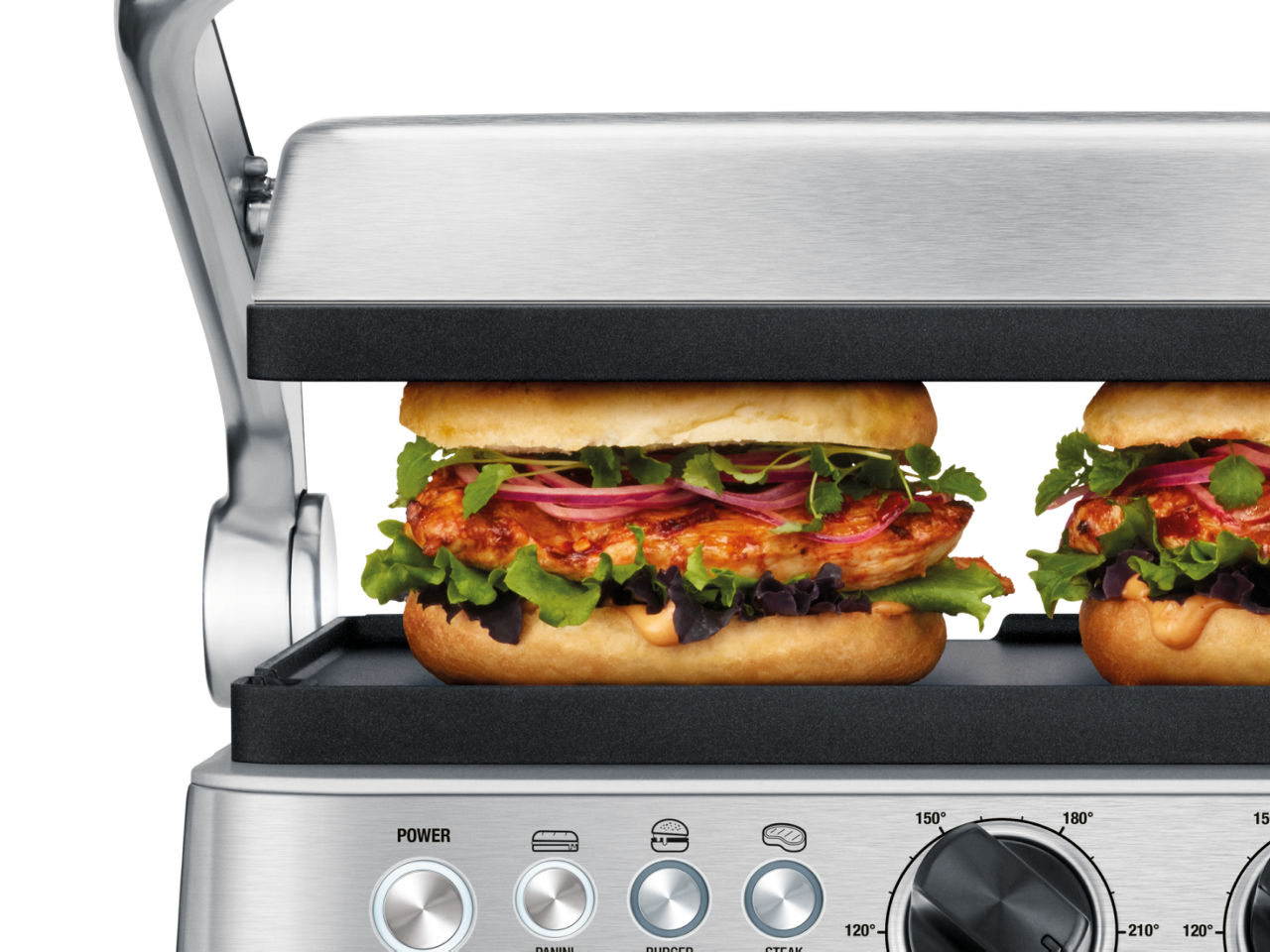 Breville 3-in-1 Ultimate Snack Maker | Deep Filling Toastie Maker, Waffle Maker & Panini Press | Removable Non-Stick Plates | Black & Stainless Steel [VST098] | UK Plug