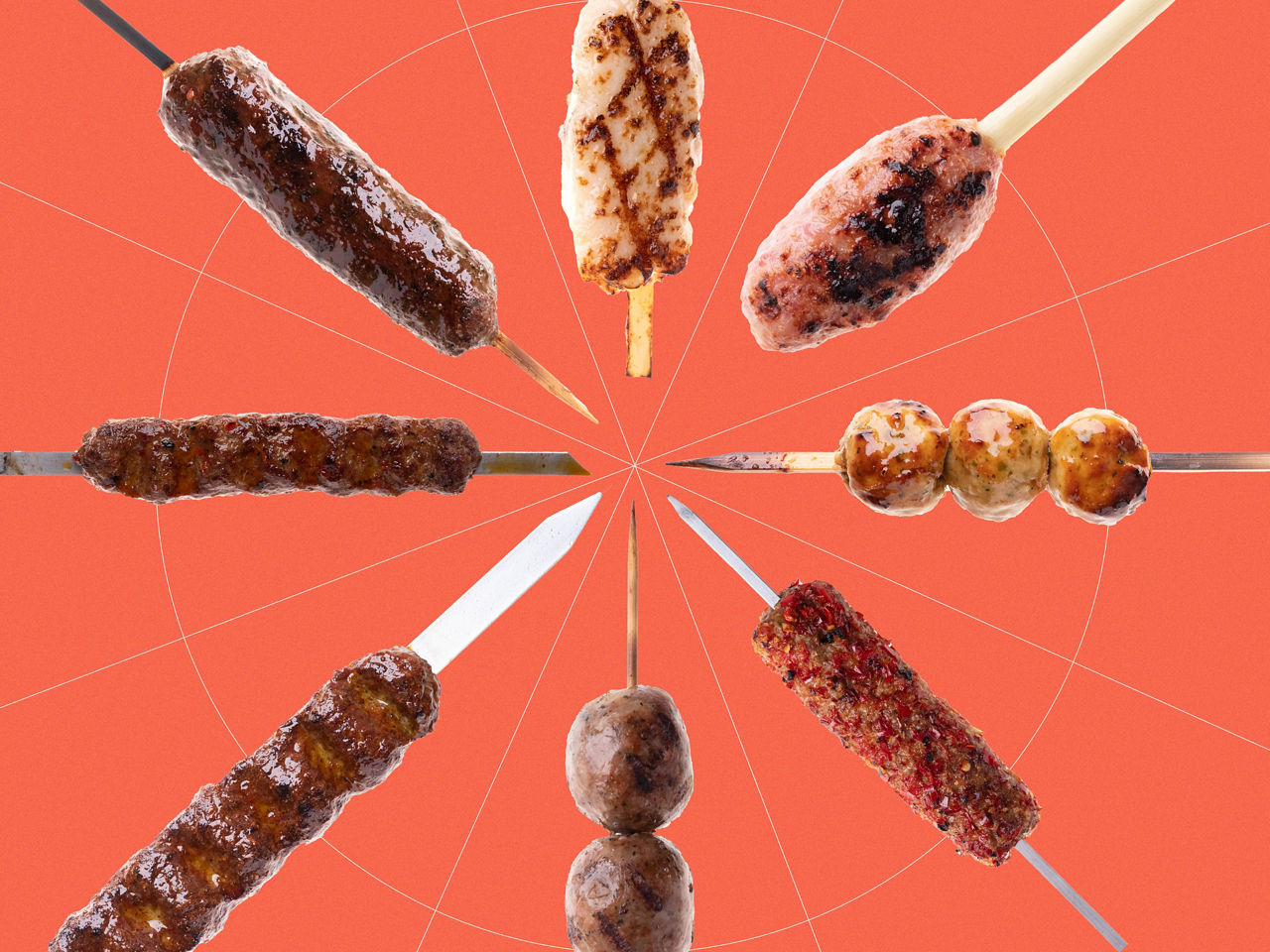 Ground and Grilled Skewers: A Parametric Analysis
