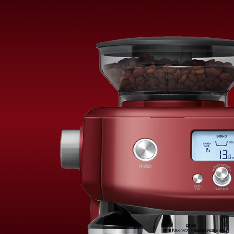 oracle espresso machine with red velvet cake finish