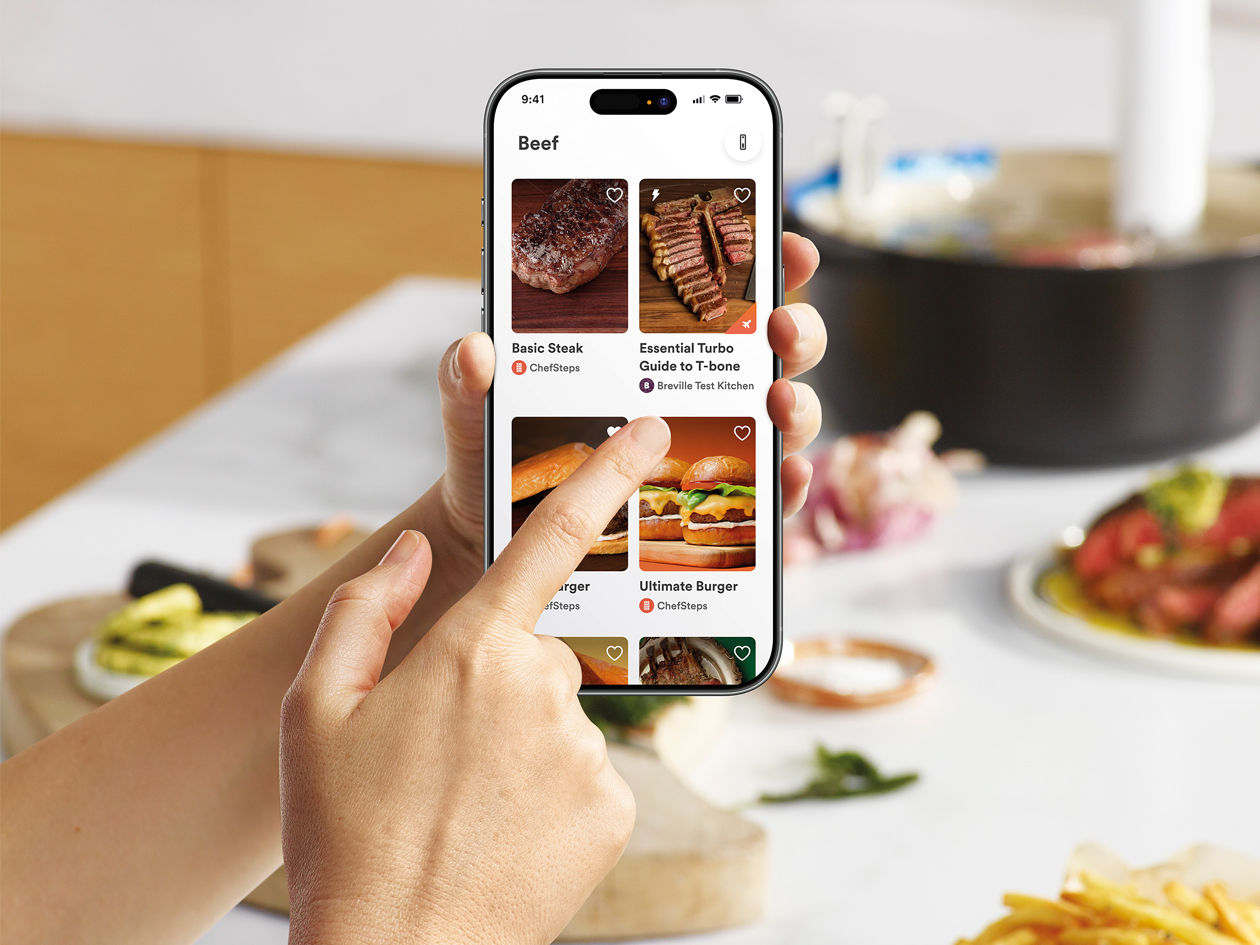 Sous vide perfection. Easier. Faster.