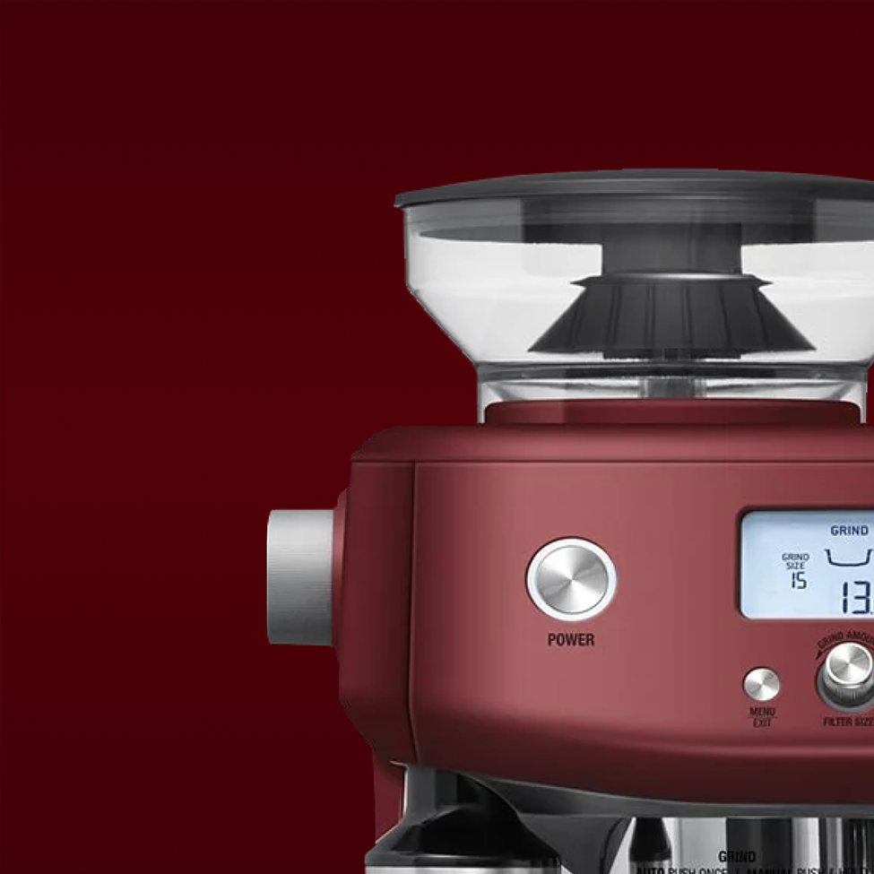 oracle espresso machine with red velvet cake finish