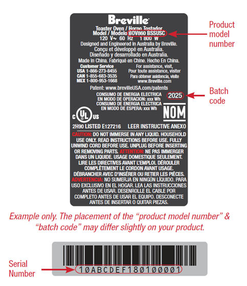 Product Serial Label